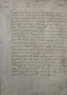 Heroine Collection: Letter sent by King Philip II to City Council of La Coruna