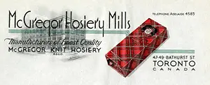 Finest Prints: Letterhead design - McGregor Hosiery Mills, Toronto