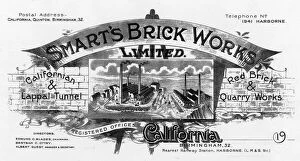 Images Dated 1st February 2019: Letterhead, Smarts Brick Works, Harborne, Birmingham