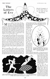 Images Dated 6th December 2016: The Letters of Eve, from the Tatler 1916