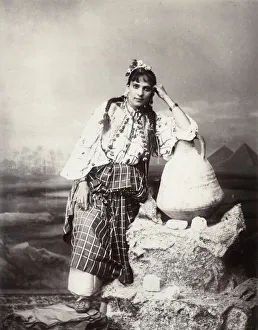 Levantine woman from Egypt, Zangaki studio