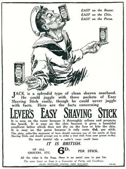 Chin Collection: Lever Brothers Advertisement, Shaving Stick