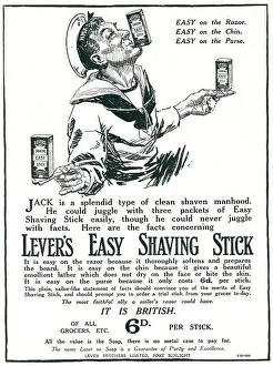 Chin Collection: Lever Brothers Advertisement, Shaving Stick
