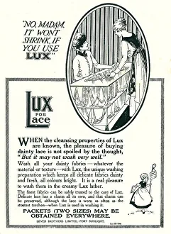 Lever Brothers Lux Advertisement