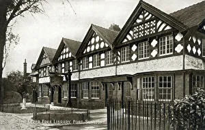 The Lever Free Library, Port Sunlight, Wirral, Merseyside