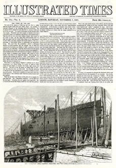 Isambard Gallery: Leviathan later named SS Great Eastern under construction