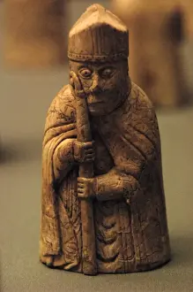The Lewis Chessmen. Detail