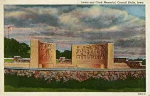 Images Dated 2nd March 2018: Lewis and Clark Memorial, Council Bluffs, Iowa, USA