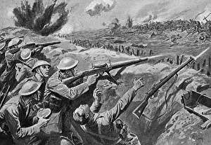 Trenches Prints: Lewis Gun Trenches Ww1