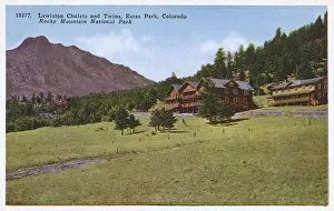 Chalets Prints: Lewiston Chalets, Estes Park, Colorado, USA