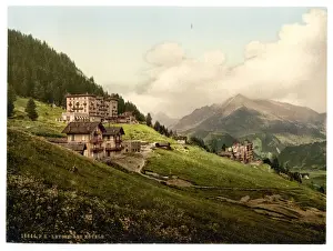 Leysin Prints: Leysin, the hotels, Nand, Canton of, Switzerland