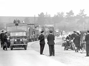 Images Dated 31st May 1960: LFB-AFS convoy and fire exercise