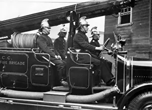 LFB crew on motorised vehicle