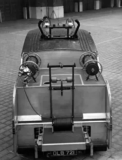 Gallows Prints: LFB Dennis fire engine (back view)