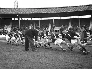46th Prints: LFB firefighters in tug of war, White City Stadium