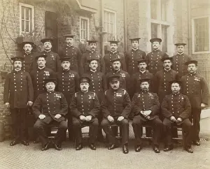 Fulham Prints: LFB Fulham Fire Station firemen, SW London