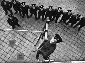 London Fire Brigade Gallery: LFB recruits taking part in hook ladder training at HQ