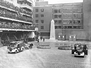 LFB trailer pump competition at Brigade HQ, Lambeth, WW2