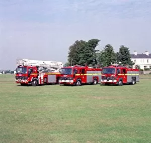 Images Dated 31st May 1997: LFDCA-LFB three Greenwich fire station appliances