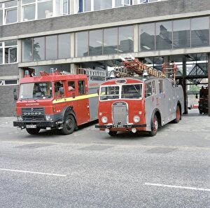 Days Collection: LFDCA-LFB Vintage fire engine at Clapham fire station