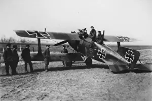 Biplanes Prints: LFG Roland C II German reconnaissance biplane