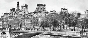 Lhotel Prints: L'Hotel De Ville, Paris, France, early 1900s