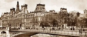 L'Hotel De Ville, Paris, France, early 1900s