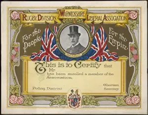 Membership Prints: Liberal Certificate