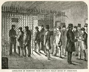 Workhouses Gallery: Liberation of prisoners from Coldbath Fields 1862