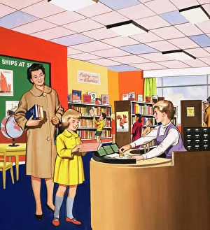 Images Dated 1st June 2007: Library attendant