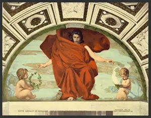 Melpomene Prints: Library of Congress Melpomene by Edward Simmons Library of C