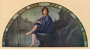 Columbia Prints: Library of Congress Mural - Wordsworths Boy of Winander