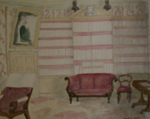 Images Dated 11th February 2011: Library in Llandaff House, Glamorgan, Wales