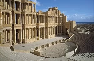 Lybia Collection: LIBYA. SIRTE BASIN. Sabratha. Roman theatre