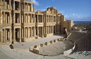 Lybia Collection: LIBYA. SIRTE BASIN. Sabratha. Roman theatre