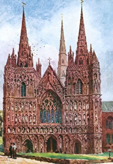 Images Dated 10th July 2012: Lichfield Cathedral 1905