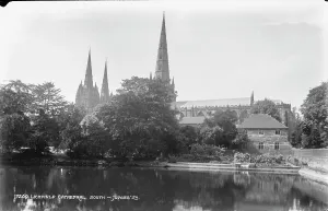 Spires Prints: Lichfield Cathedral from the South