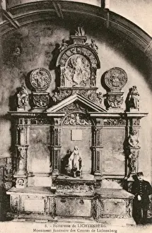 Alsace Prints: Lichtenberg, Funerary Monument to the Comtes de Lichtenberg