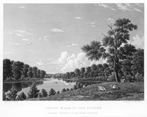 Cabins Prints: Licking River Kentucky