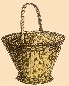 Lifestyles Collection: Lidded Wicker Basket Date: 1880