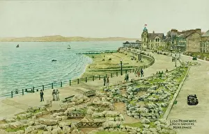 Lancs Prints: Lido Promenade and Rock Gardens, Morecambe, Lancashire