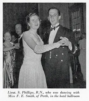 Phillips Prints: Lieut. S. Phillips R.N. dancing with Miss F
