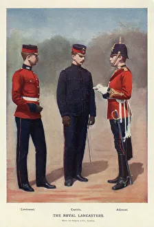Boer Collection: Lieutenant, Captain and Adjutant, the Royal Lancasters
