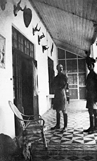 Images Dated 16th June 2016: Lieutenant-Colonel Dykes temporary HQ, East Africa, WW1
