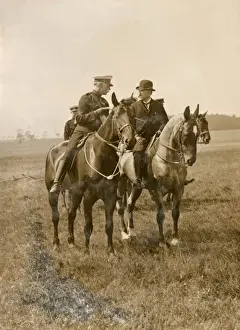 Lieutenant Hyslop and Lord Mayor on Salisbury Plain