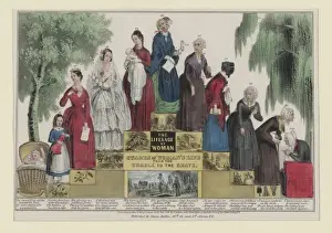 Cradle Prints: The Life and age of woman, stages of womans life from the c