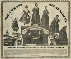 Infancy Gallery: The Life and age of woman, stages of womans life from the i