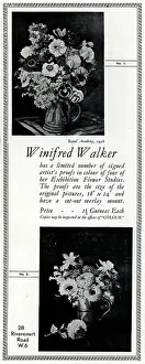 Winifred Prints: Still Life Flower Advertisement