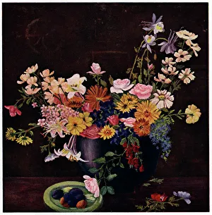 Daisies Prints: Still Life Flowers and Fruit