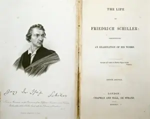 Lithography Prints: The life of Friedrich Schiller by Thomas Carlyle